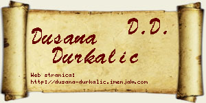 Dušana Durkalić vizit kartica